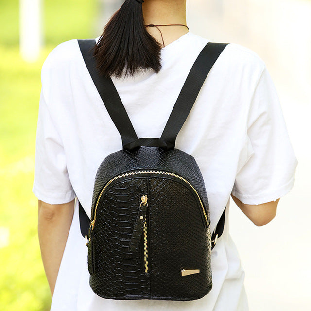 Bagpack Women Backpacks PU Leather Schoolbags - Active Entrepreneur