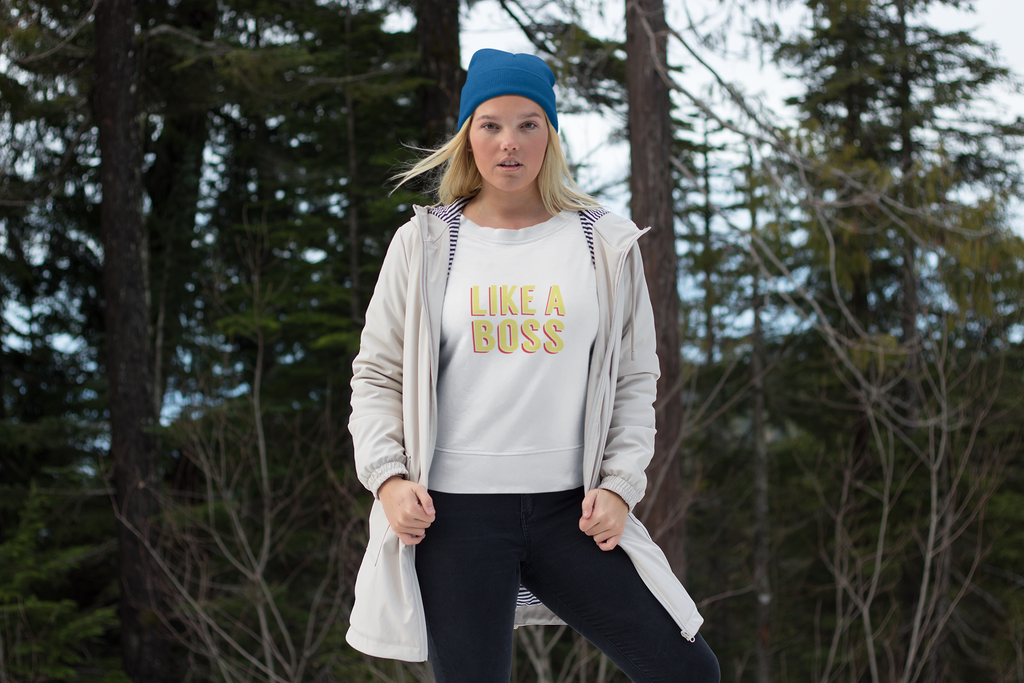 Like a Boss Sweatshirt Design - Active Entrepreneur