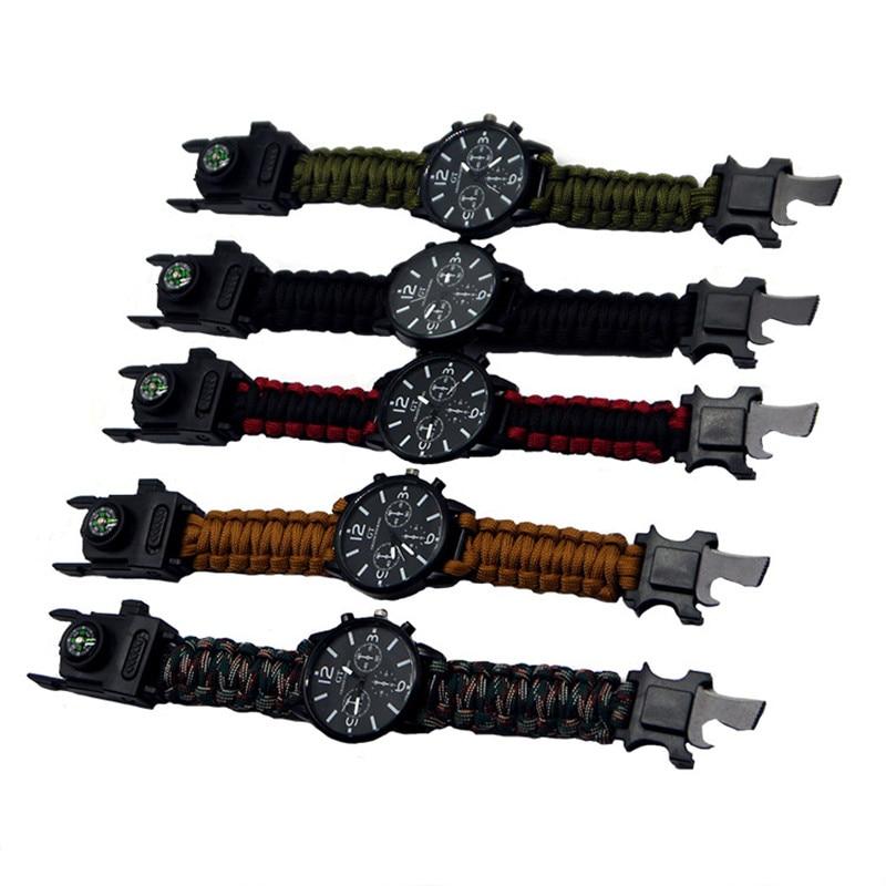 Outdoor Multi function Camping Survival Watch Bracelet Tools With LED - Active Entrepreneur