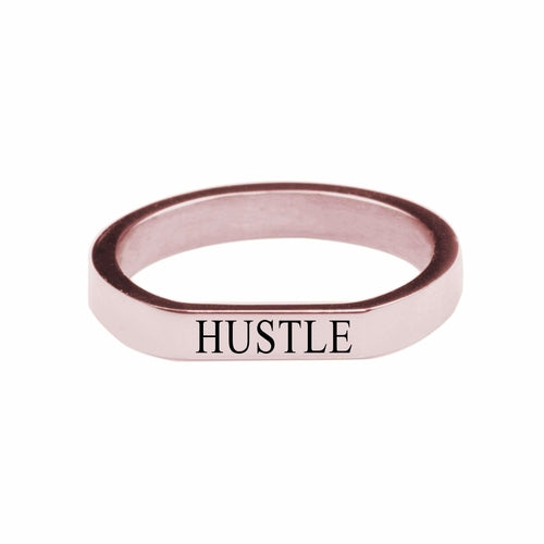 Hustle Comfort Fit Flat Ring - Active Entrepreneur